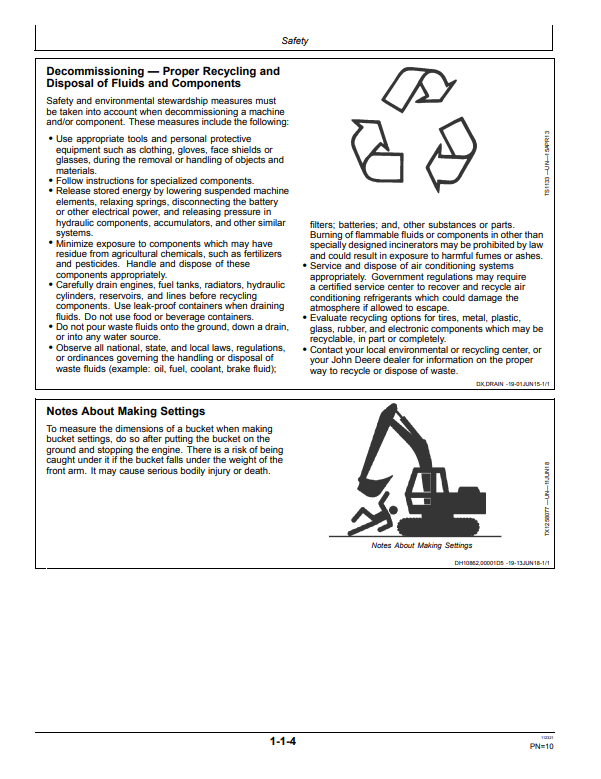 JOHN DEERE 210G, 210GLC, 350GLC, 470GLC EXCAVATOR GRADE GUIDANCE WITH TOPCON® OPERATOR MANUAL OMT411561X19