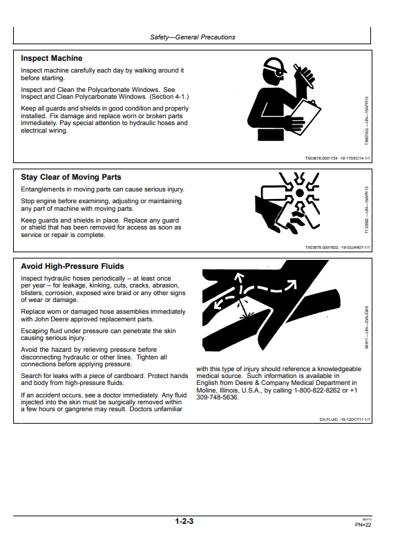 JOHN DEERE 120C AND 160CLC EXCAVATOR OPERATOR MANUAL OMT188255