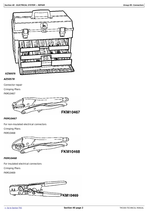 JOHN DEERE 568 AND 578 ROUND BALER TECHNICAL MANUAL TM3300