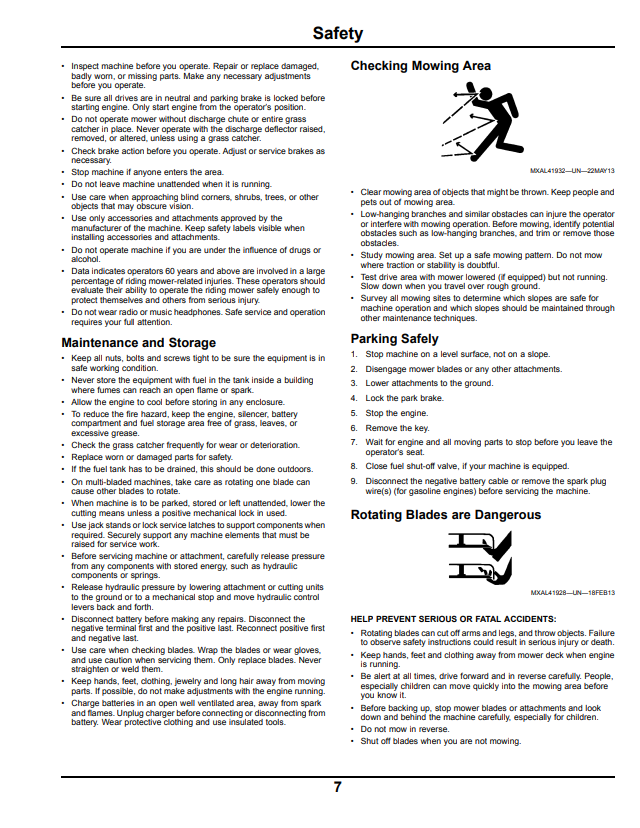 JOHN DEERE Z525E, Z540R ZTRAK™ OPERATOR MANUAL OMUC12699