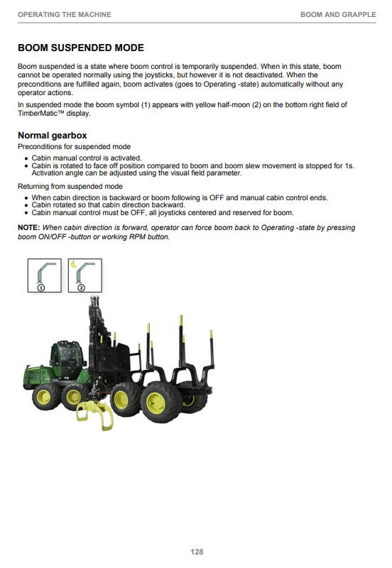 JOHN DEERE 1010E FIXED CABIN OPERATOR INSTRUCTION MANUAL F684235