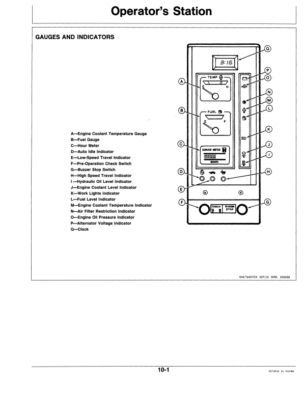 JOHN DEERE 490D, 590D EXCAVATOR OPERATOR MANUAL OMAT126018