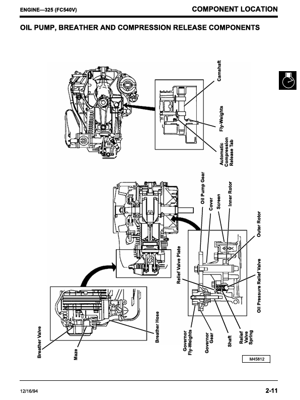 JOHN DEERE 325, 345 LAWN AND GARDEN TRACTOR TECHNICAL MANUAL TM1574