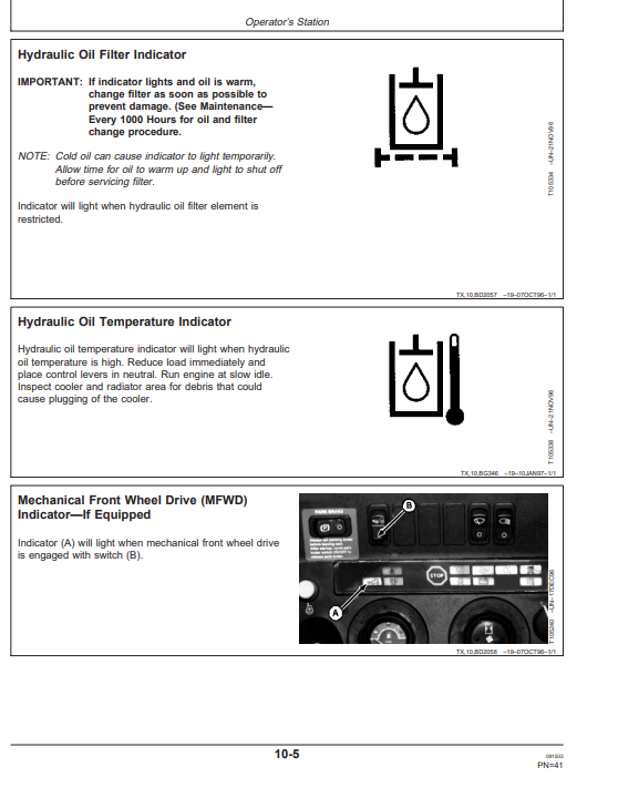 JOHN DEERE 310E BACKHOE LOADER OPERATOR MANUAL OMT184374