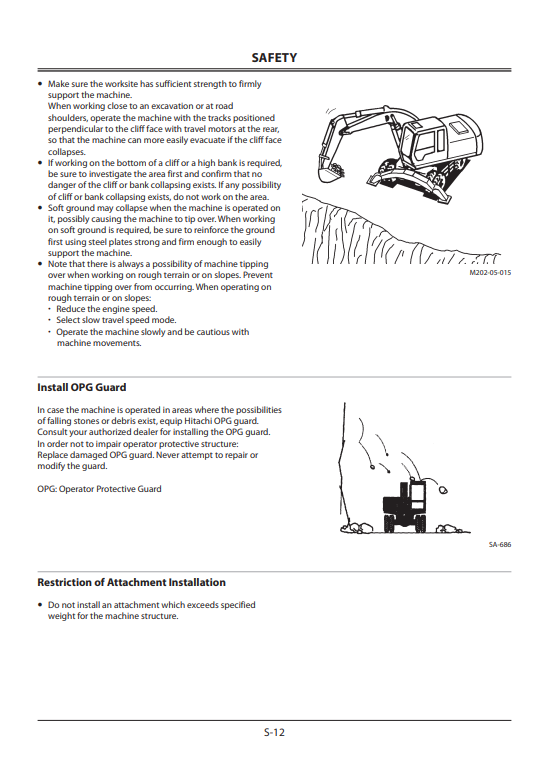 HITACHI ZAXIS 190W-6N WHEELED EXCAVATOR OPERATOR MANUAL ENMLBHNA12