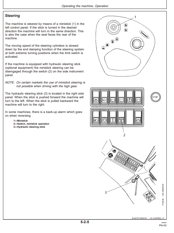 JOHN DEERE 1710D FORWARDER OPERATOR MANUAL OMF065851
