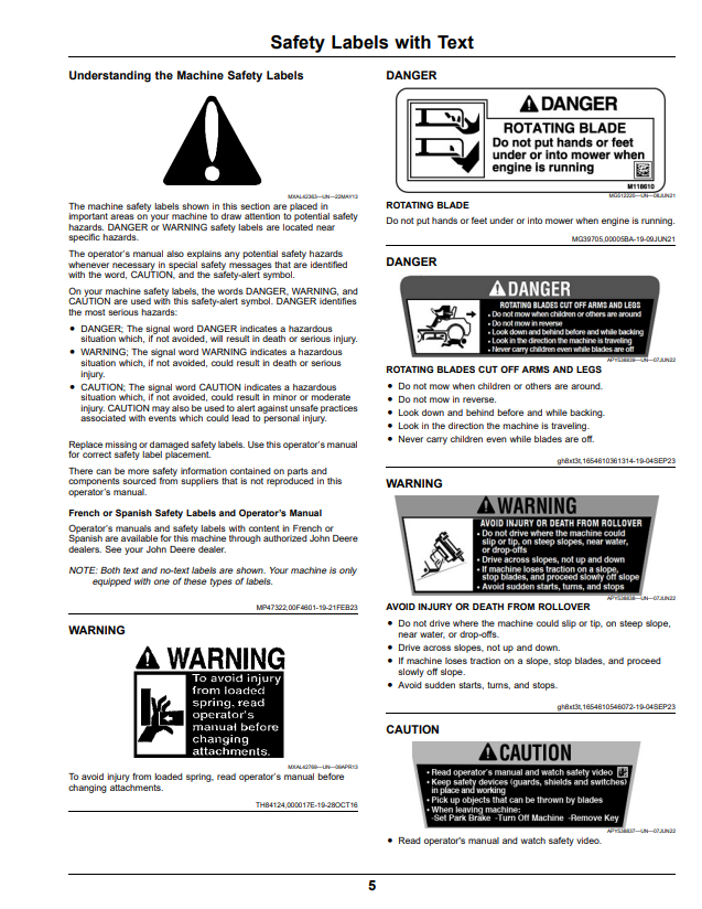 JOHN DEERE Z315E, Z325E, Z320M, Z330M, Z320R, Z330R, RESIDENTIAL ZTRAK™ OPERATOR MANUAL OMUC31576