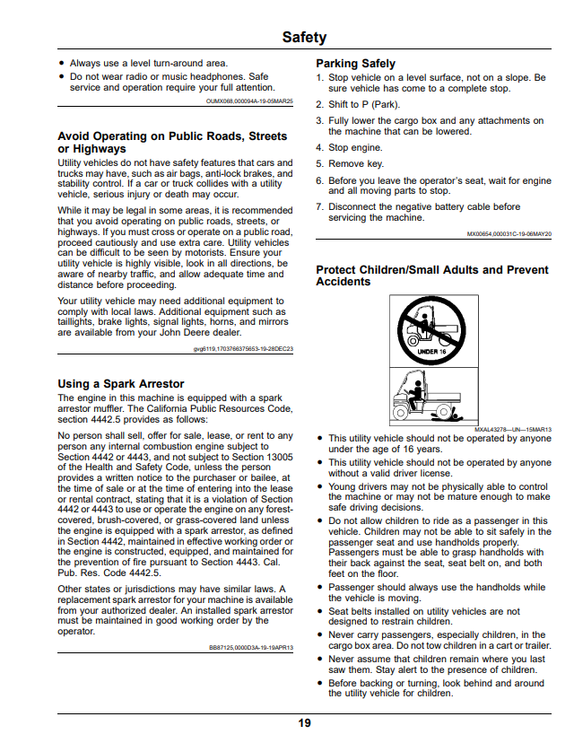 JOHN DEERE XUV855M S4 GATOR™ UTILITY VEHICLES OPERATOR MANUAL OMUC42253