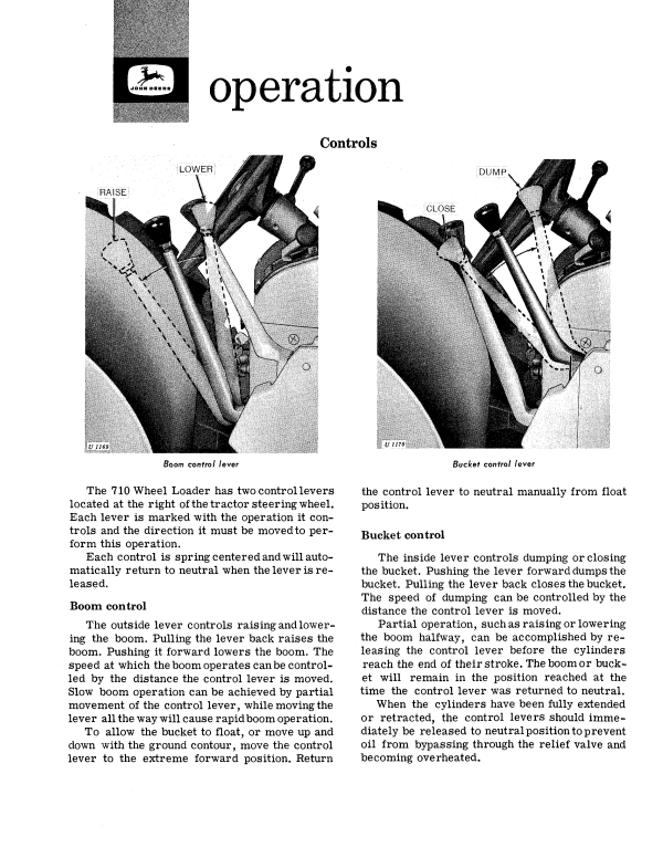 JOHN DEERE 710 LOADER OPERATOR MANUAL OMU17505
