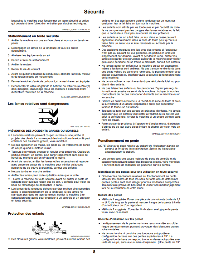 JOHN DEERE Z525E, Z535M AND Z540R ZTRAK™ OPERATOR MANUAL OMUC13768
