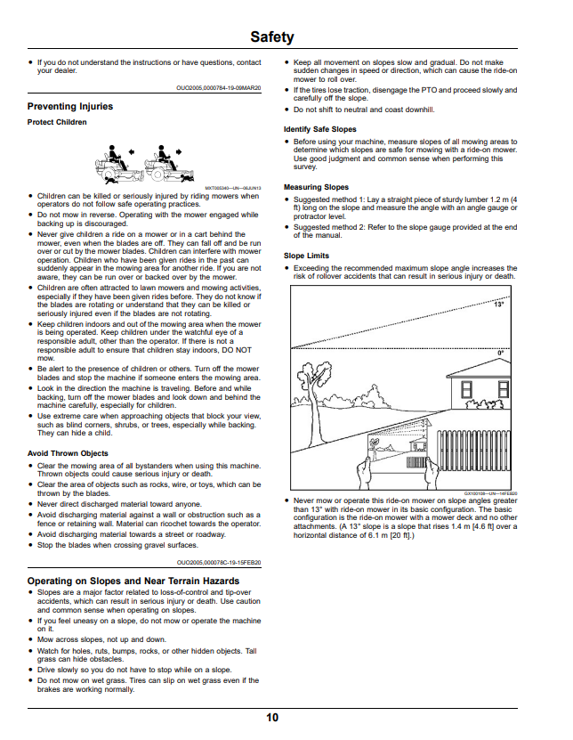 JOHN DEERE Z315E, Z325E, Z320M, Z330M, Z320R, Z330R, RESIDENTIAL ZTRAK™ OPERATOR MANUAL OMUC31576