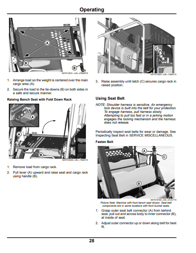 JOHN DEERE XUV560, XUV560 S4 GATOR™ UTILITY VEHICLE OPERATOR MANUAL OMM175931