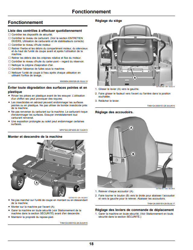 JOHN DEERE Z525E, Z535M AND Z540R ZTRAK™ OPERATOR MANUAL OMUC13768