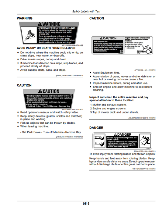 JOHN DEERE Z315E, Z325E, Z320M, Z330M, Z320R, Z330R, RESIDENTIAL ZTRAK™ OPERATOR MANUAL OMUC40876