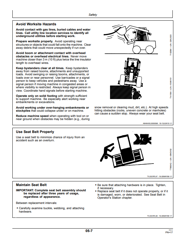 JOHN DEERE 750C AND 850C CRAWLER DOZER OPERATOR MANUAL OMT165719