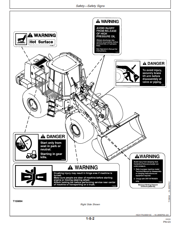HITACHI LX230 LOADER OPERATOR MANUAL OMT196108