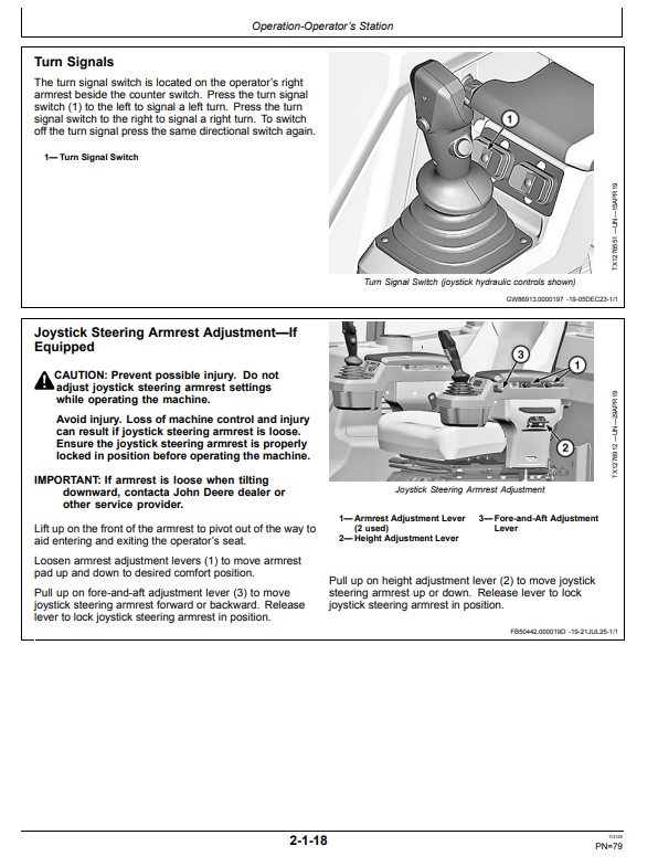 JOHN DEERE 744 P 4WD LOADER OPERATOR MANUAL OMT507398X019