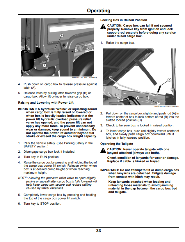 JOHN DEERE GATOR™ UTILITY VEHICLE XUV 855D OPERATOR MANUAL OMM171370
