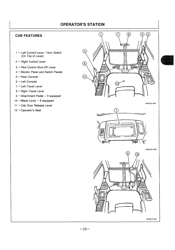 HITACHI EX60-2 EXCAVATOR OPERATOR MANUAL EM10K12