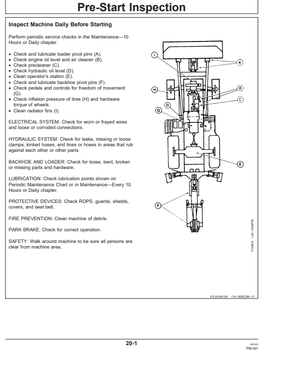 JOHN DEERE 310E BACKHOE LOADER OPERATOR MANUAL OMT184374