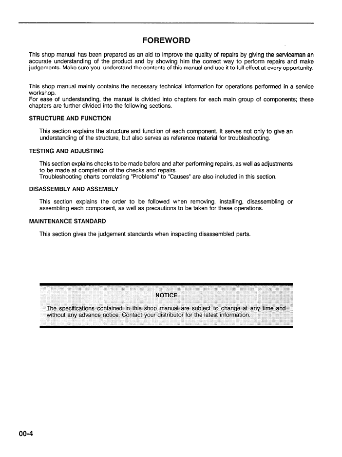 KOMATSU WA500-1L WHEEL LOADER SHOP MANUAL CEBDW25010 PDF