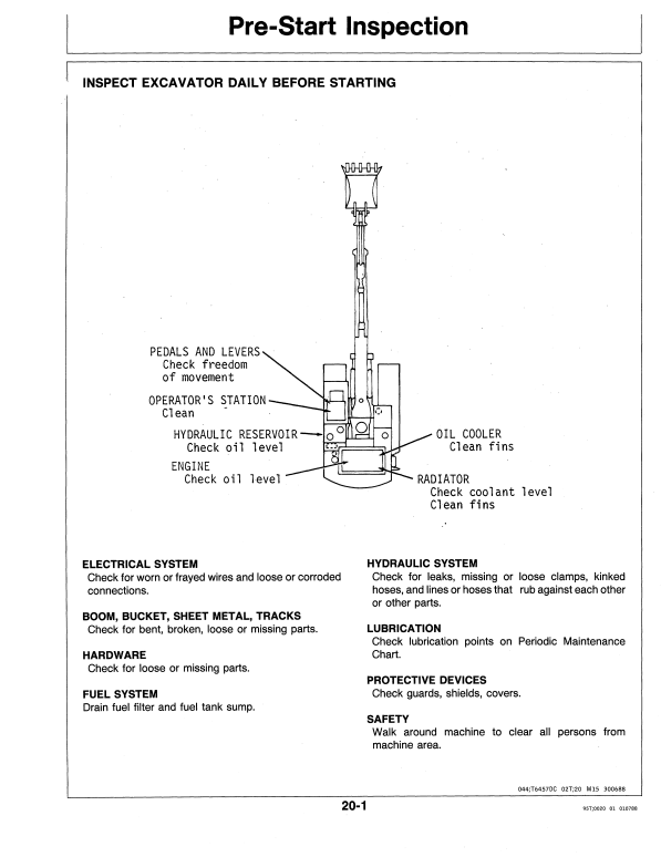 JOHN DEERE 490D, 590D EXCAVATOR OPERATOR MANUAL OMAT126018