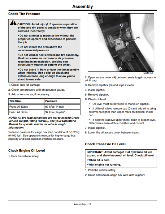 JOHN DEERE GATOR™ UTILITY VEHICLE XUV550 OPERATOR MANUAL OMM164568