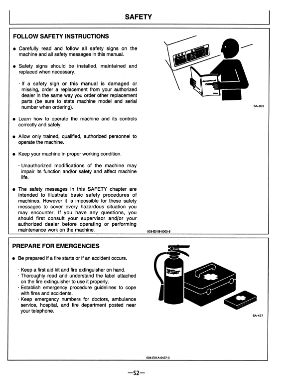 HITACHI EX270LC-5 EXCAVATOR OPERATOR MANUAL EM15JNA12