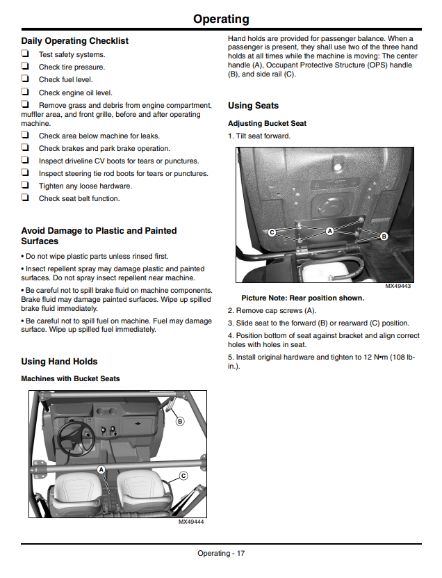 JOHN DEERE GATOR™ UTILITY VEHICLE XUV550 OPERATOR MANUAL OMM164568