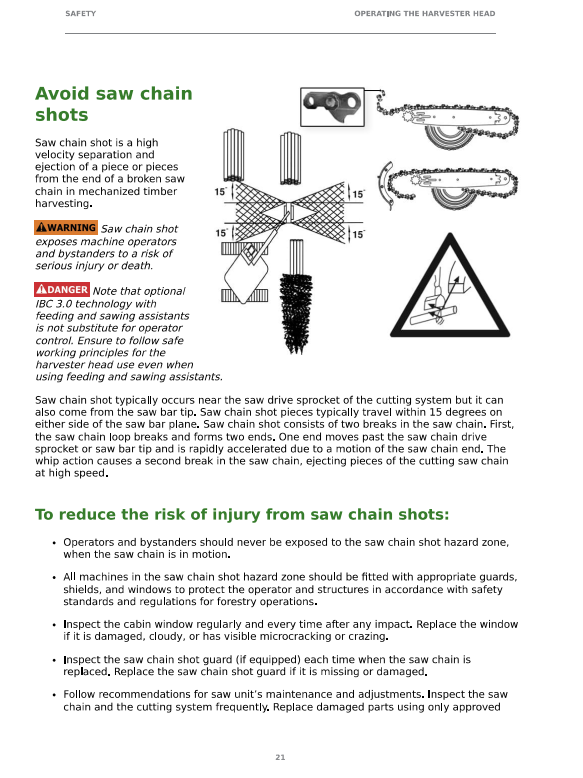 JOHN DEERE H425/H427 HARVESTER HEAD OPERATOR INSTRUCTION MANUAL F722912
