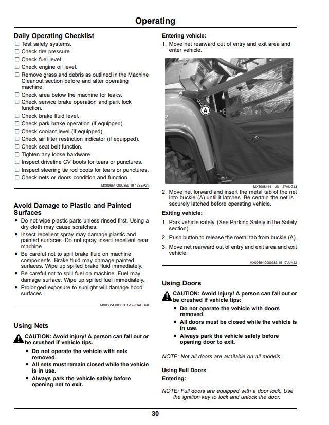 JOHN DEERE XUV825M S4 GATOR™ UTILITY VEHICLES OPERATOR MANUAL OMUC42248