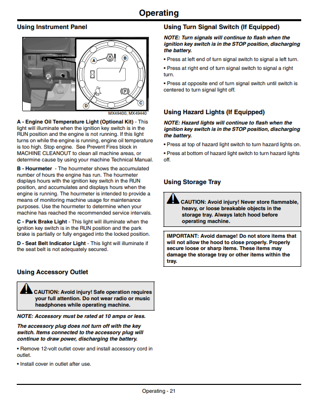 JOHN DEERE GATOR™ UTILITY VEHICLE XUV550 OPERATOR MANUAL OMM164568