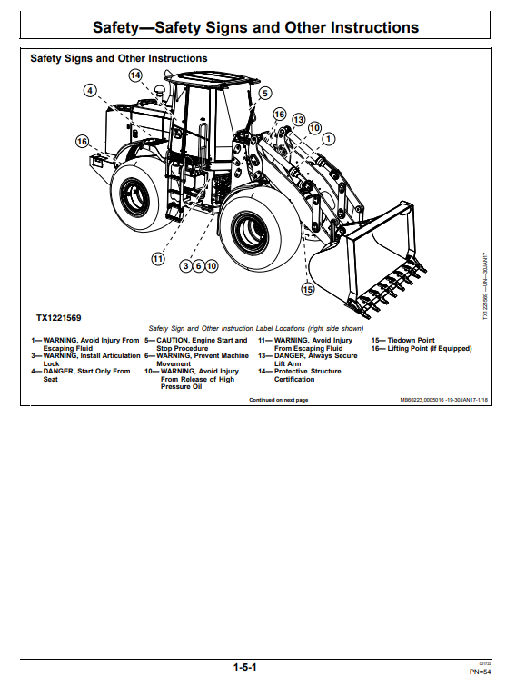 JOHN DEERE 624K-II 4WD LOADER OPERATOR MANUAL OMT387135X19