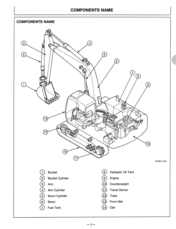 HITACHI EX270LC-5 EXCAVATOR OPERATOR MANUAL EM15JNA12