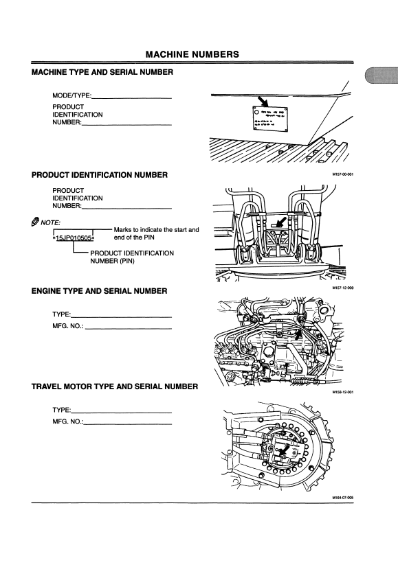 HITACHI EX270LC-5 EXCAVATOR OPERATOR MANUAL EM15JNA21