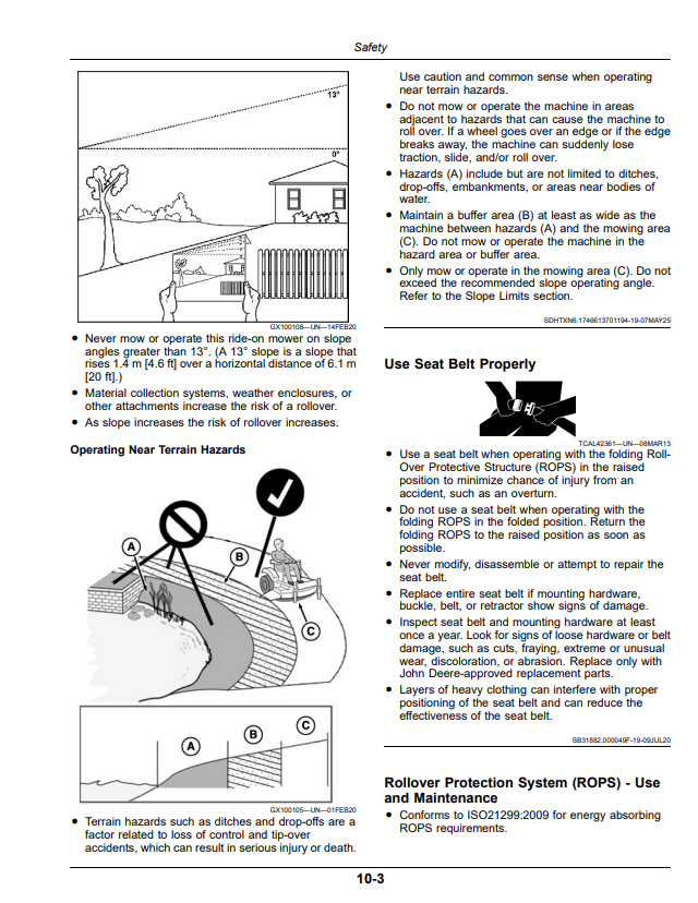 JOHN DEERE RESIDENTIAL ZERO TURN MOWER Z500 SERIES ZTRAK Z515E, Z530M, AND Z545R OPERATOR MANUAL OMUC44854
