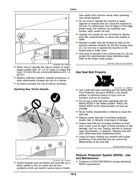JOHN DEERE RESIDENTIAL ZERO TURN MOWER Z500 SERIES ZTRAK Z515E, Z530M, AND Z545R OPERATOR MANUAL OMUC44854