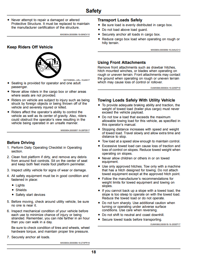 JOHN DEERE XUV825M S4 GATOR™ UTILITY VEHICLE OPERATOR MANUAL OMUC16097