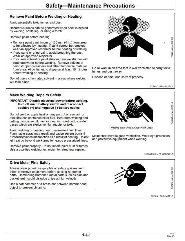 JOHN DEERE PR60, PR72B, PR72C, PR84B, PR84C, PR96B AND PR96C POWER RAKE OPERATOR MANUAL OMT209893
