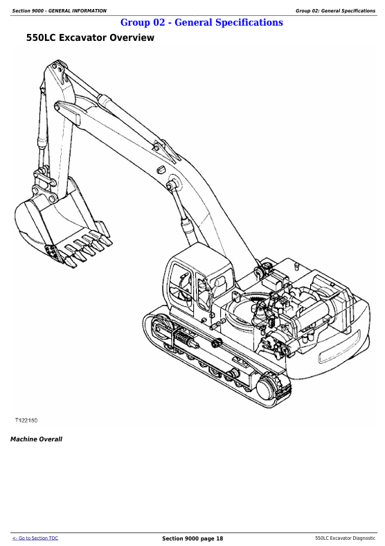 JOHN DEERE 550LC EXCAVATOR DIAGNOSTIC OPERATION AND TEST MANUAL TM1807