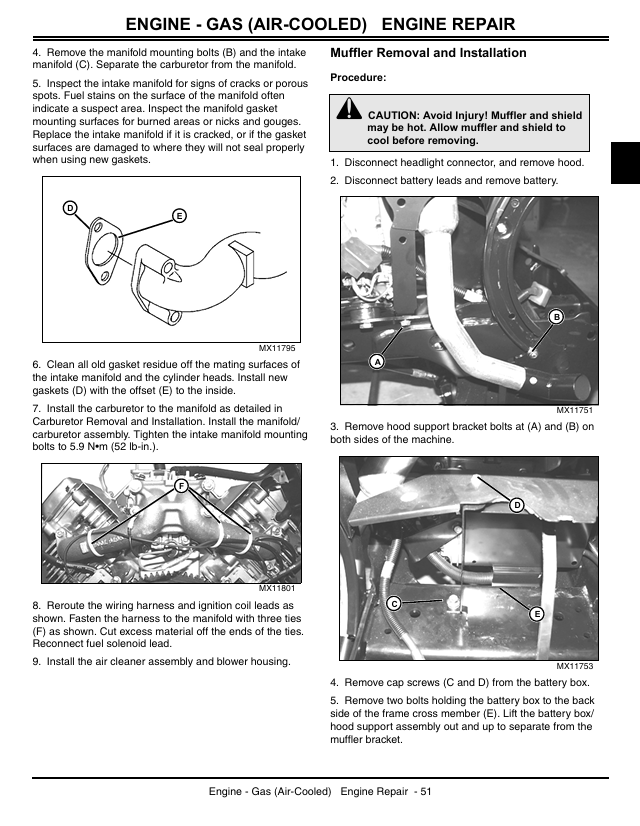 JOHN DEERE X465, X475, X485, X575 AND X585 TRACTOR TECHNICAL MANUAL TM2023