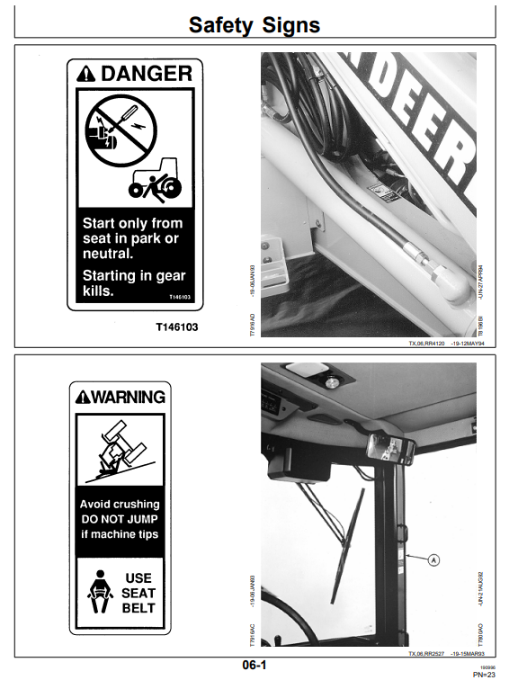 JOHN DEERE 410D & 510D BACKHOE LOADER OPERATOR MANUAL OMT152596