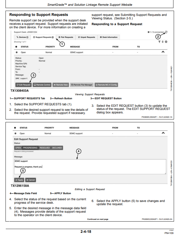 HITACHI ZAXIS210-6N, 350LC-6N, 210LC-6N EXCAVATOR GRADE GUIDANCE AND SOLUTION LINKAGE OPERATOR MANUAL OMT443753X019