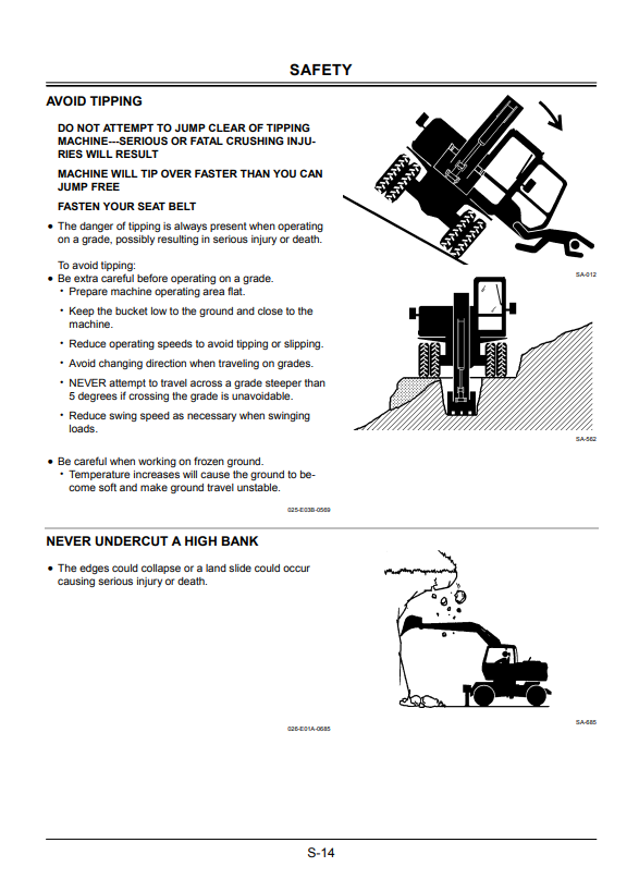 HITACHI ZAXIS 130W, 160W, 180W, 210W WHEEL EXCAVATOR OPERATOR MANUAL EMCBB21
