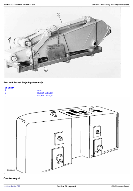 JOHN DEERE 450LC EXCAVATOR REPAIR TECHNICAL MANUAL TM1672