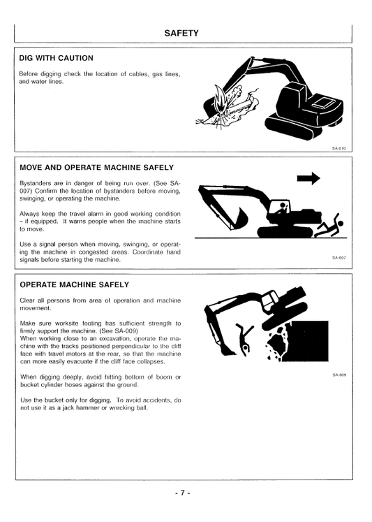 HITACHI EX300-2, EX300LC-2, EX300H-2, EX300LCH-2 EXCAVATOR OPERATOR MANUAL EM15K12