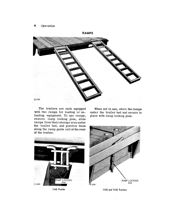 JOHN DEERE 1125, 1135 AND 1145 INDUSTRIAL TRAILER OPERATOR MANUAL OMU40522