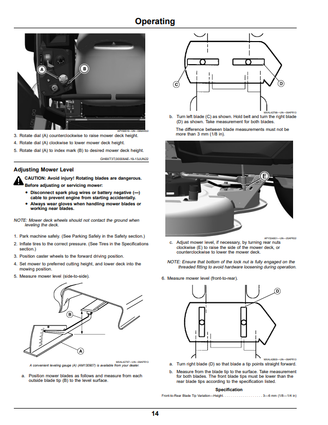 JOHN DEERE Z315E, Z320M, Z320R RESIDENTIAL ZTRAK™ OPERATOR MANUAL OMUC31579E