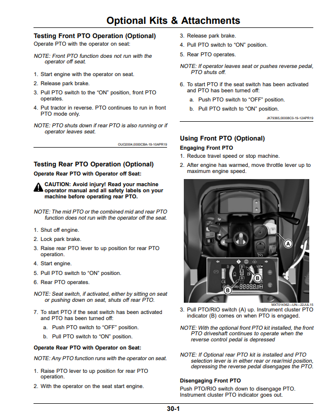 JOHN DEERE X750, X754, AND X758 LAWN AND GARDEN TRACTOR OPERATOR MANUAL OMUC37524
