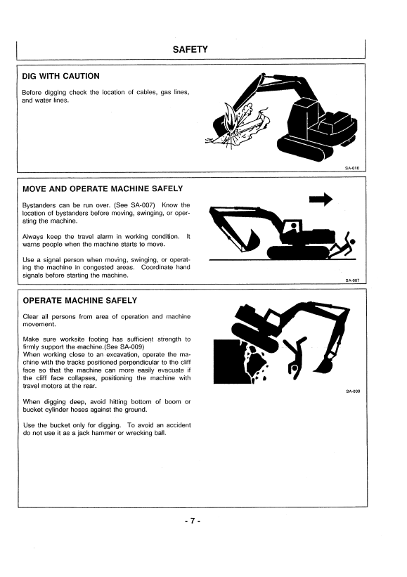 HITACHI EX300-2, EX300LC-2, EX300H-2, EX300LCH-2 EXCAVATOR OPERATOR MANUAL EM15KNA11